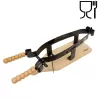 Painted iron ham clamp with food safe varnish