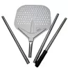 Rechteckige Pizzaschaufel mit Abnehmbarem Griff aus Aluminium