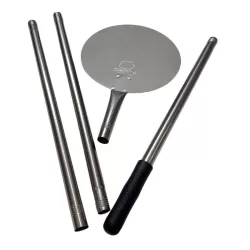 ronde pizzaschep met stelen