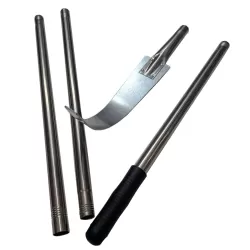 vuurverdeler met stelen