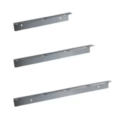 Supporto da parete in acciaio inox per pale da pizza, adatto al fissaggio a muro.