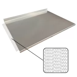 planche à pâtisserie en acier avec tapis antidérapant