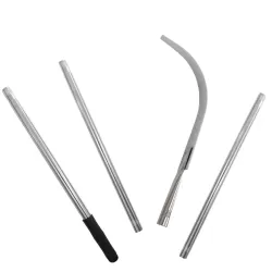 Charcoal hook in galvanized steel, useful for distributing embers in wood-fired or electric ovens