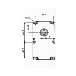Motor met 40W vermogen en 50Hz frequentie, ideaal voor draaispits.