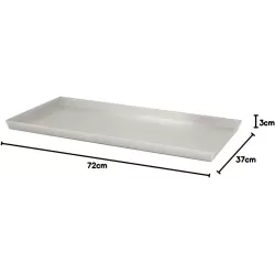 Bakplaat van aluminium 37x72x3 cm - Hoogwaardige ovenplaat