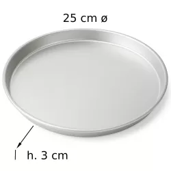 Round Oven Pan in Aluminium Ø cm. 25/30/35