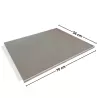 AISI 304 stainless steel worktop with non-slip mat cosmetic imperfections