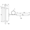 termometro per forno - disegno tecnico