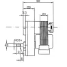 motoriduttore per girarrosto disegno tecnico 3