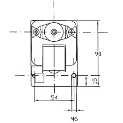 Motore da 20 kg per girarrosto disegno tecnico 2