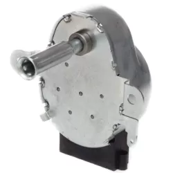 Elektrische tandwielmotor 220V 5W, draait 2 omw/min, draagvermogen 6 kg.