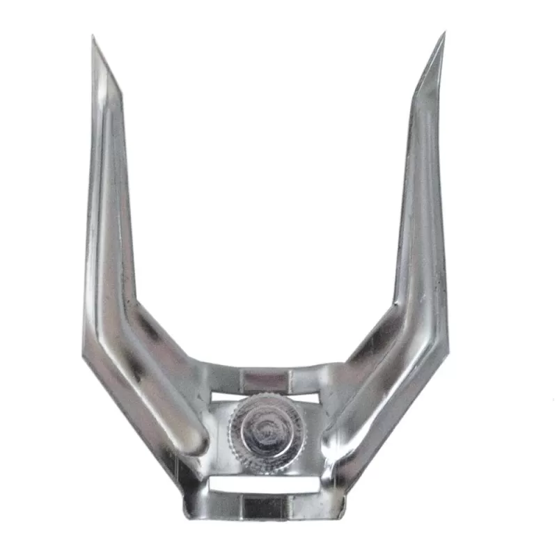 fermacarne per spiedo a sezione triangolare