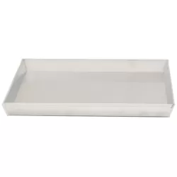 Vierkante bakplaat van aluminium geschikt voor alle ovens