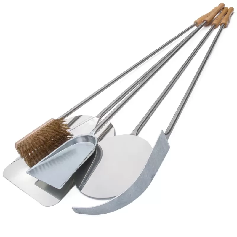 Complete pizzaset met accessoires voor houtoven of barbecue