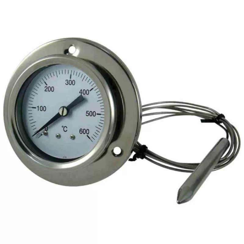 Professionele roestvrijstalen oventhermometer met temperatuurbereik 0-600 °C