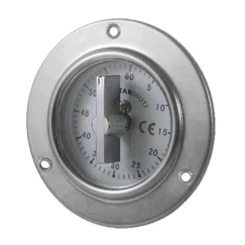 Roestvrijstalen inbouw keukenwekker voor oven met 60 minuten timer