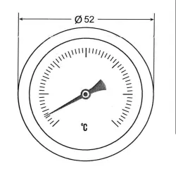 Temperatuurmeter voor panelen met minimaal 8 mm opening