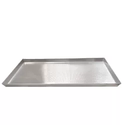 Geperforeerde aluminium bakplaat 37x72 cm met hoge rand 3 cm