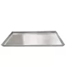 Geperforeerde aluminium bakplaat 37x72 cm met hoge rand 3 cm