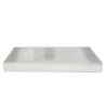 Rectangular perforated baking tray