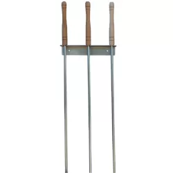 Pizzascheppen hangen ondersteboven voor meer veiligheid tijdens gebruik.