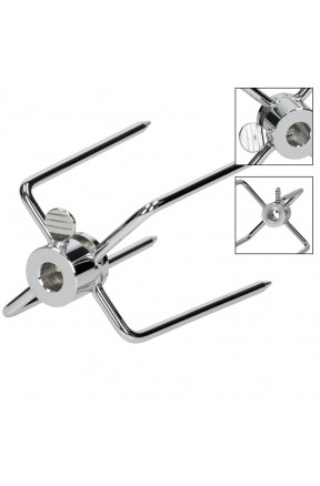 Pique à broche latérale chromée pour broches triangulaires côté 10 mm