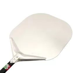 Rechthoekige pizzaschep van geanodiseerd aluminium