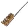 brosse grattoir pour four avec poils en laiton et tête réglable