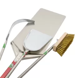 Set van 4 pizzaspatels voor pinsa, panuozzo en Romeinse pizza