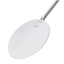 palino tondo in acciaio inox AISI 304 manico in acciaio inox, impugnatura in polietilene