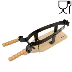 Painted iron ham clamp with food safe varnish
