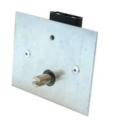 Motor voor draaispit met plaat