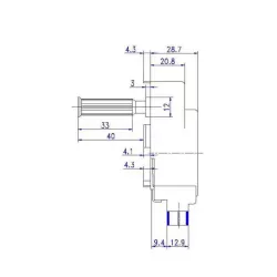 moteur pour tournebroche - dessin technique