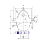 Motorreductor 6 kg para asador - dibujo tecnico
