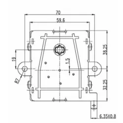 Batterijmotor 4,5 V voor draaispit – 5 kg draagvermogen, 2 rpm