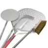 Komplettes Set aus Aluminiumpizzaschaufeln mit langem Griff