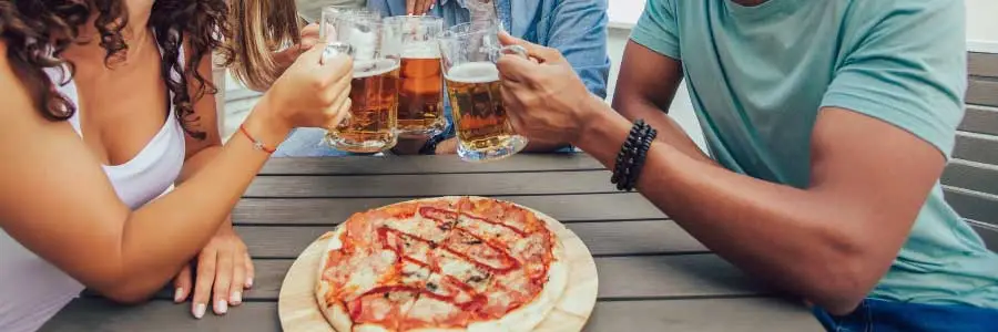voorbereiding van pizza
